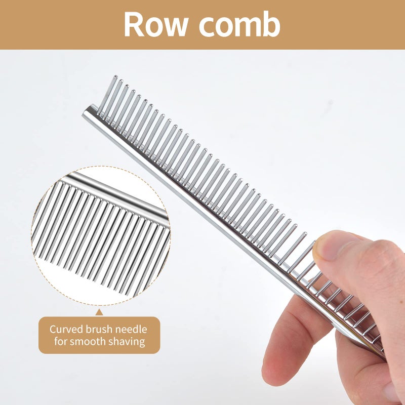 WANGDEFA 2 pack macrame fringe comb set stainless steel comb for making knitting cord rope macrame plant hangers wall hangings pets hair combing - Image 4